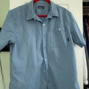 Patagonia Blue Checkered Men's Shirt